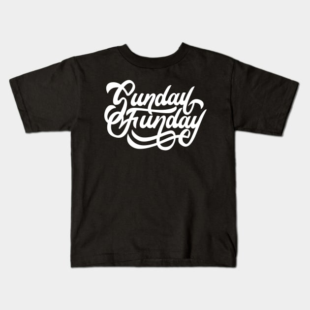 Sunday Funday Kids T-Shirt by Hiromorphia